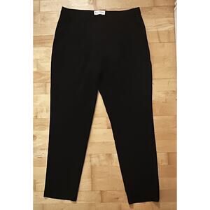 M.M. Lafleur New York Black Cellulose Acetate Hem Career Pants Side Hook 8